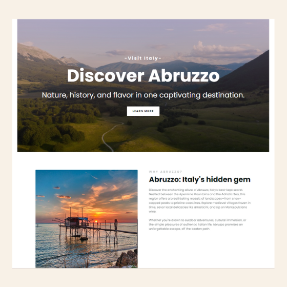 Preview of Abruzzo project